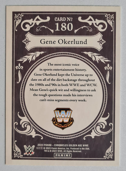 Gene Okerlund - 2023 Panini Chronicles Golden Age WWE #180