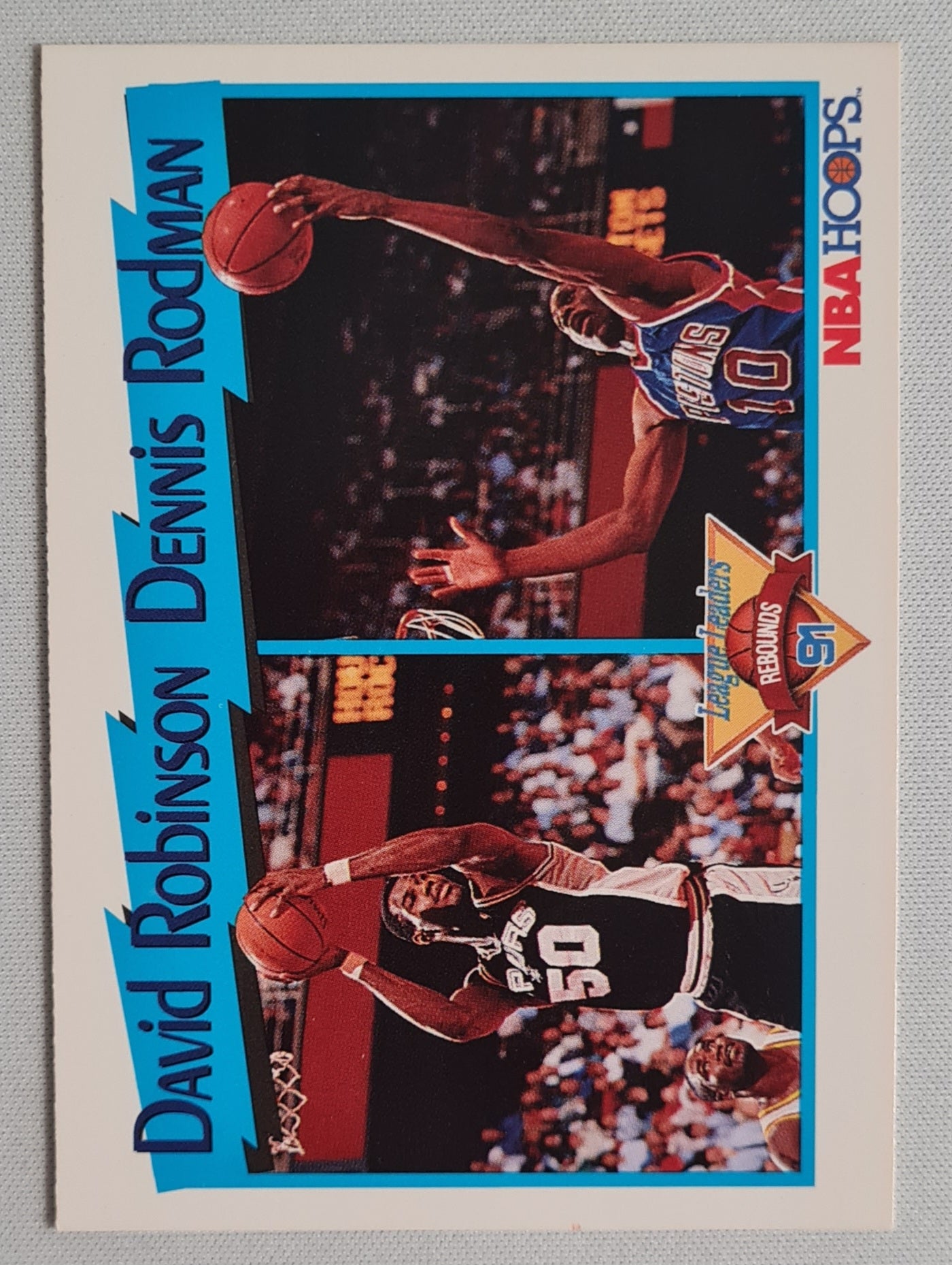 David Robinson & Dennis Rodman - 1981 NBA Hoops "League Leaders" #311