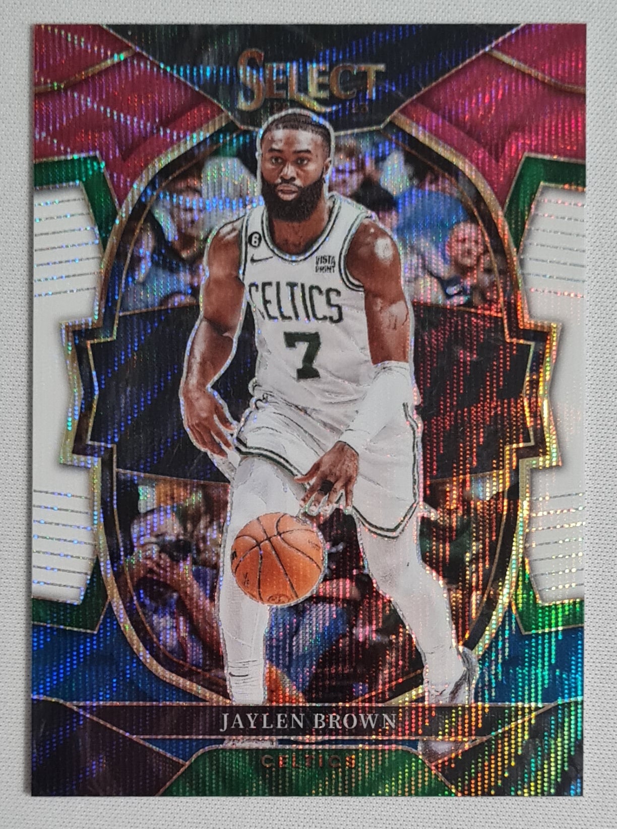 Jaylen Brown - 2022 Panini Select Basketball NBA #32 Boston Celtics Purple/White/Blue Prizm