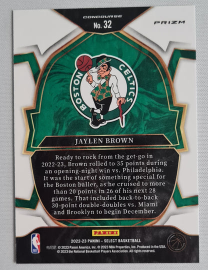 Jaylen Brown - 2022 Panini Select Basketball NBA #32 Boston Celtics Purple/White/Blue Prizm