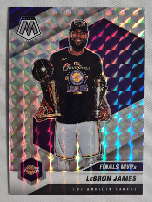Lebron James - 2020 Panini Mosaic Basketball NBA L.A. Lakers #297 Reactive Purple prizm