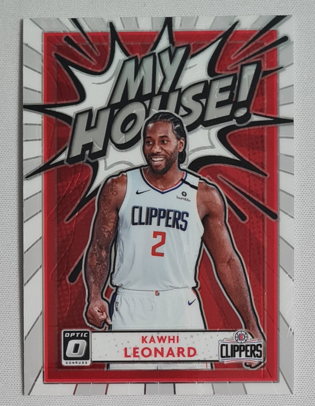 Kawhi Leonard - 2020/21 Panini Donruss Optic Basketball #19 NBA Clippers MY HOUSE!