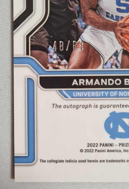 Armando Bacot Jr. - 2022 Panini Draft Picks Basketball #CP-ABJ Prizm NC Autograph /88