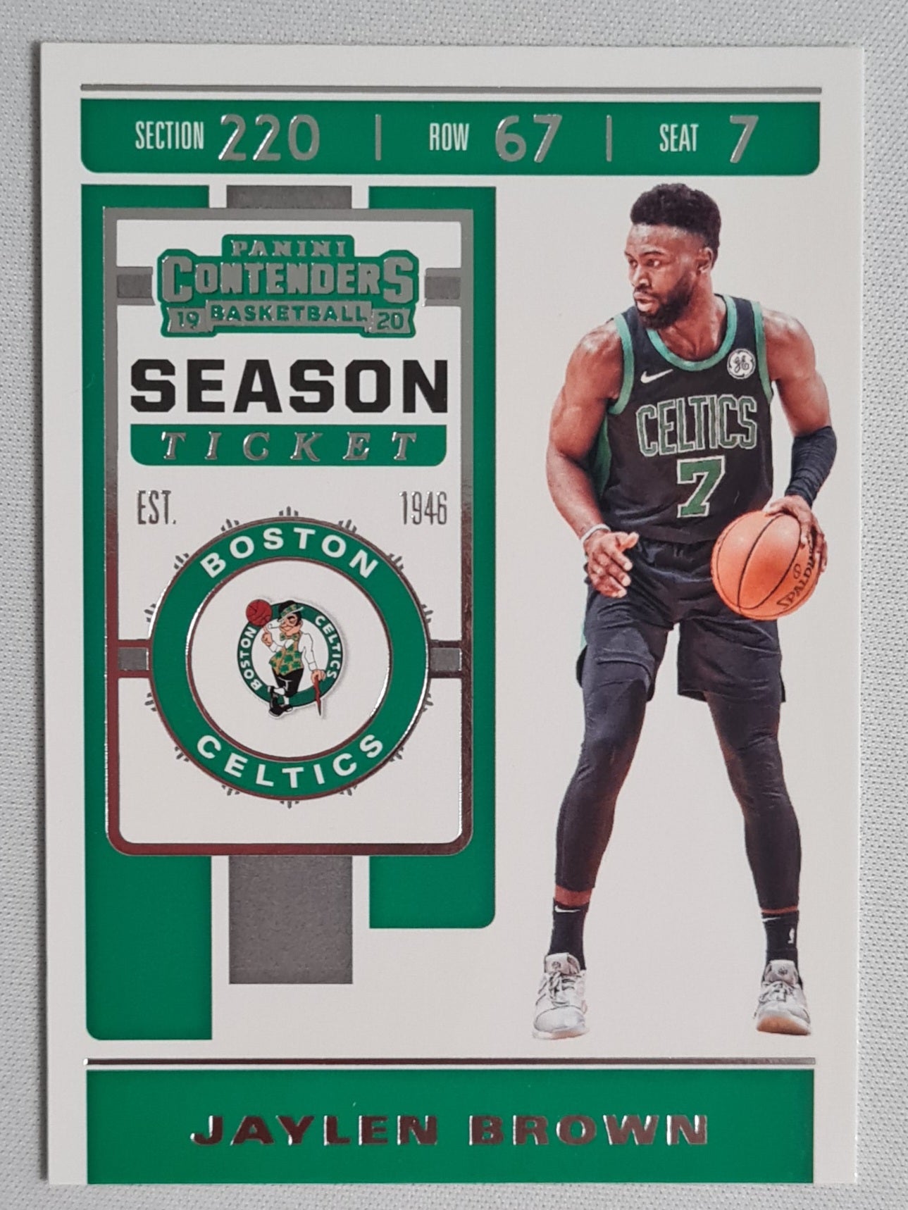 Jaylen Brown - 2019 Panini Contenders Basketball Season Ticket #42 Boston Celtics NBA