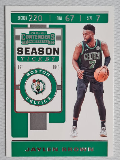 Jaylen Brown - 2019 Panini Contenders Basketball Season Ticket #42 Boston Celtics NBA