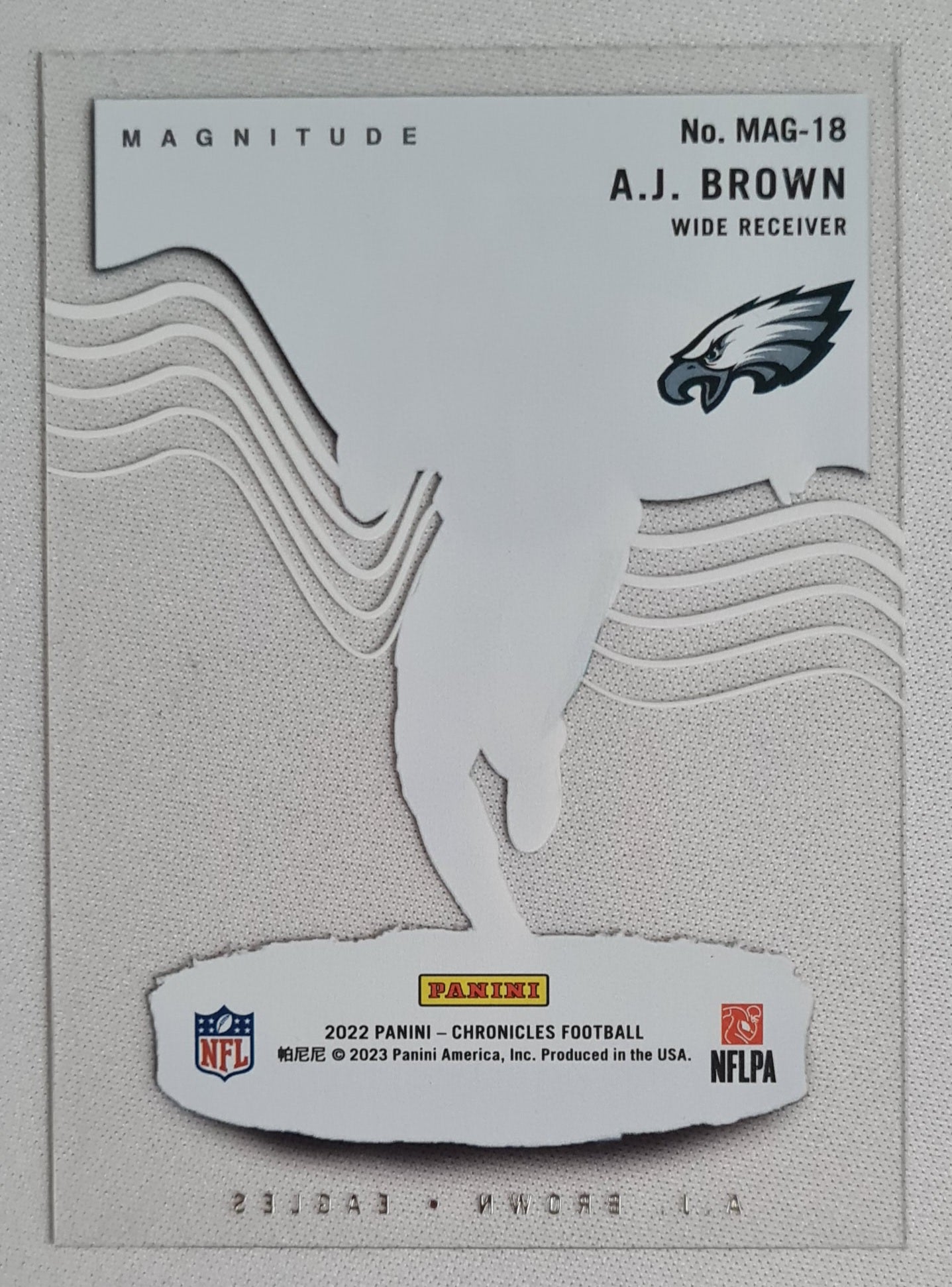 A.J. Brown - 2022 Panini Chronicles Football Magnitude #MAG-18 NFL Philadelphia Eagles Wide Receiver