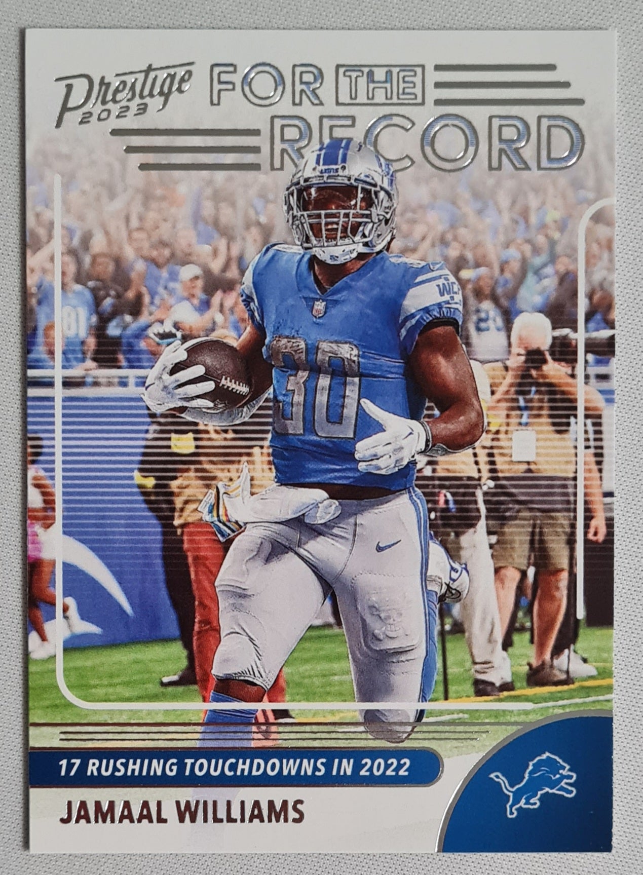 Jamaal Williams - 2023 Panini Prestige Football #6 Xtra Points - NFL Detroit Lions "For the Record"