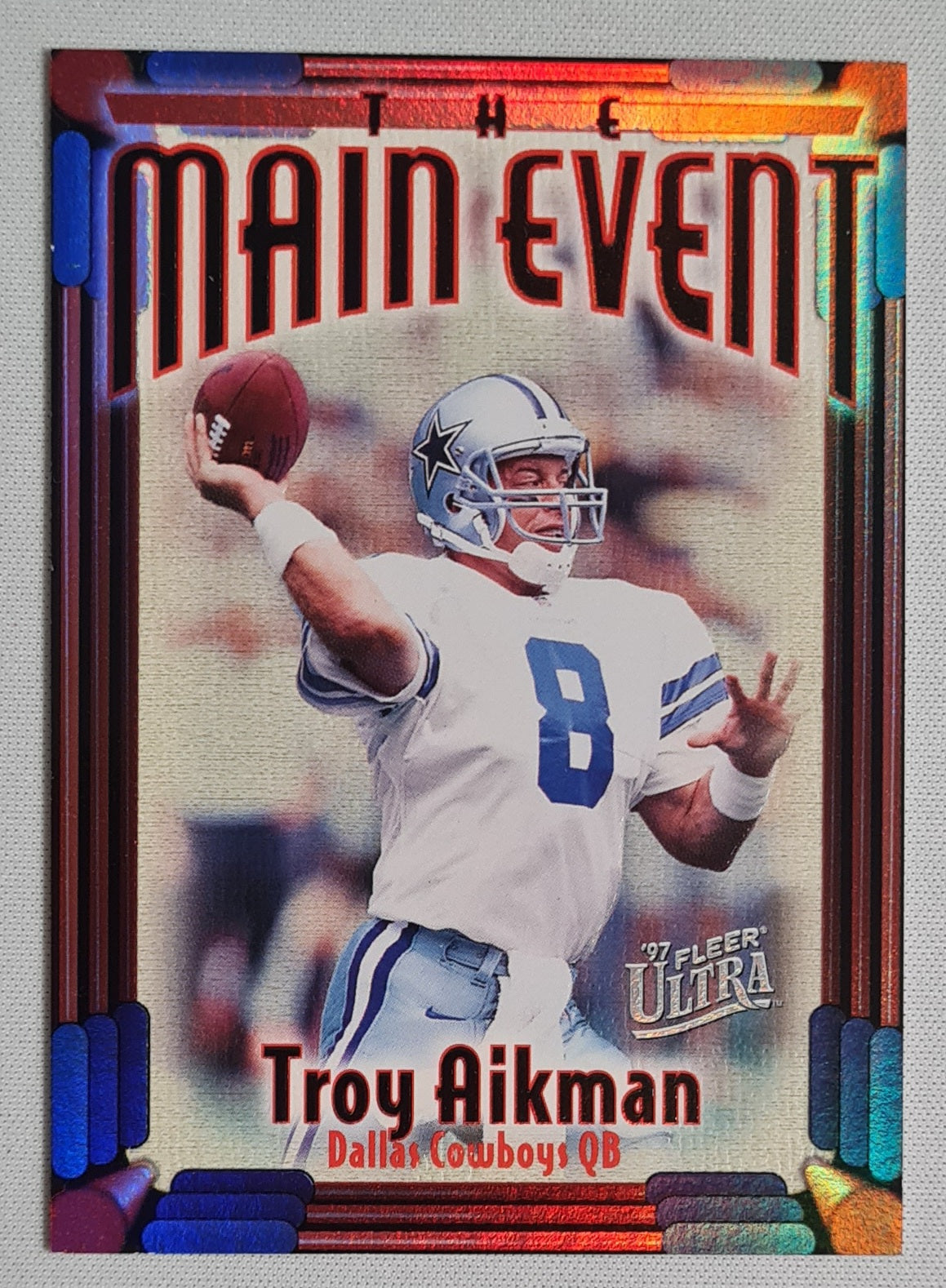 Troy Aikman - 1997/98 Fleer Ultra "The Main Event" Dallas Cowboys QB