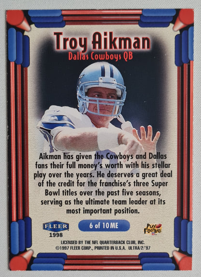 Troy Aikman - 1997/98 Fleer Ultra "The Main Event" Dallas Cowboys QB