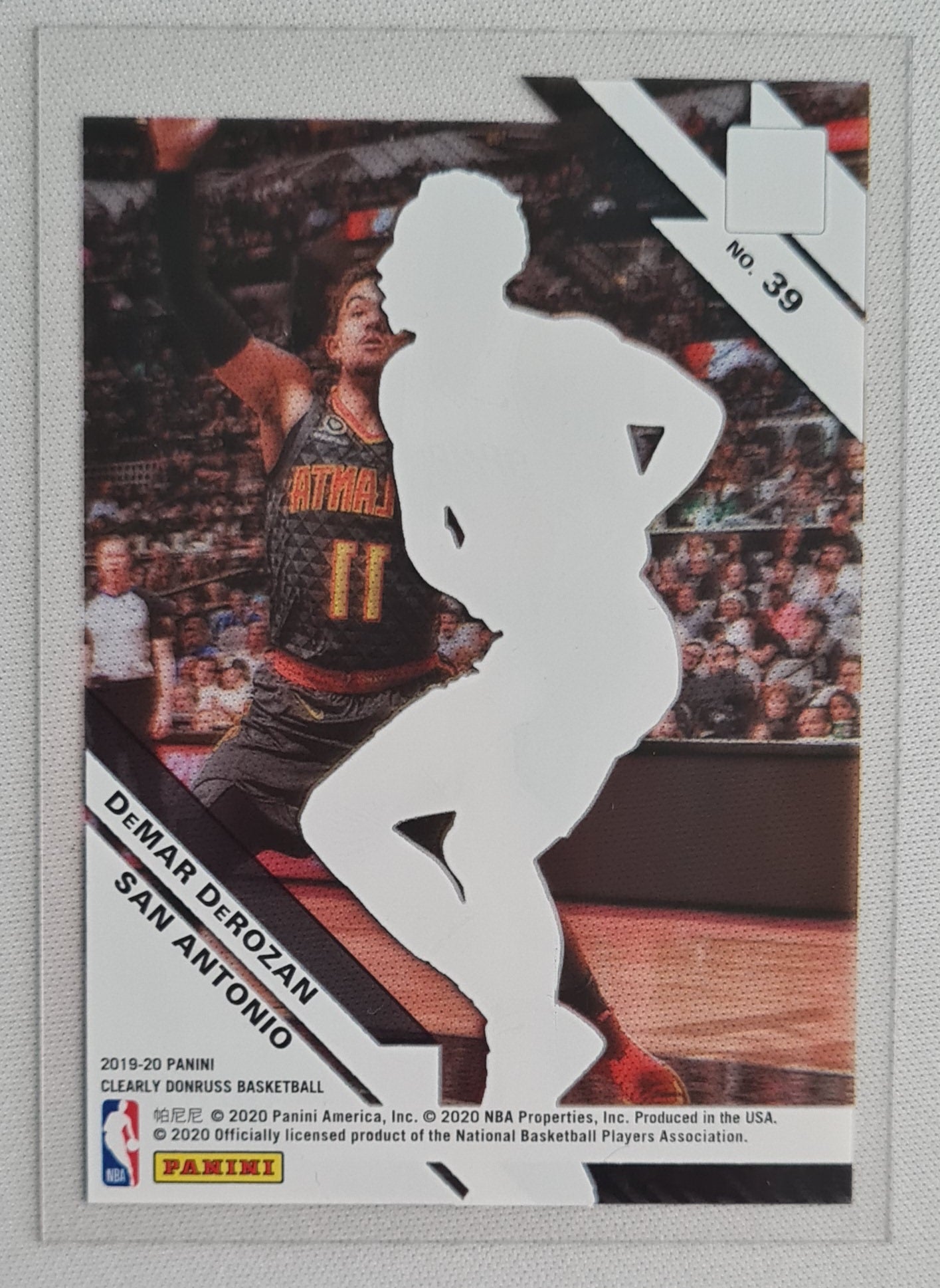 DeMar DeRozan - 2019/20 Panini Clearly Donruss Basketball #39 NBA San Antonio Spurs