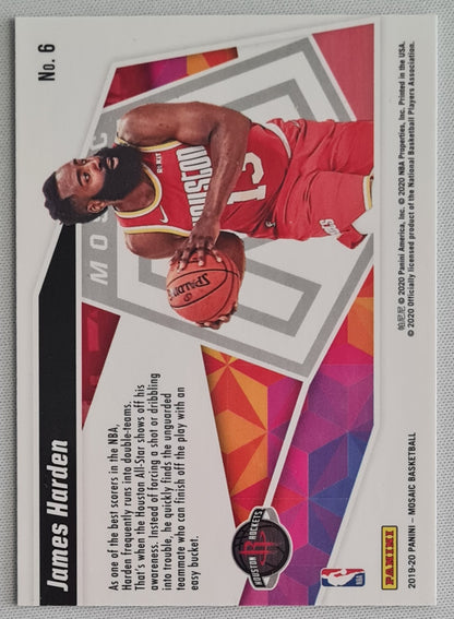 James Harden - 2019/20 Panini Mosaic Basketball "Give and Go" #6 NBA Houston Rockets