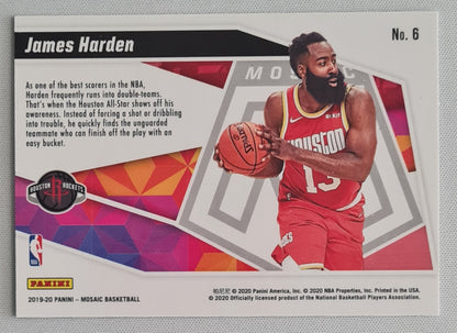 James Harden - 2019/20 Panini Mosaic Basketball "Give and Go" #6 NBA Houston Rockets