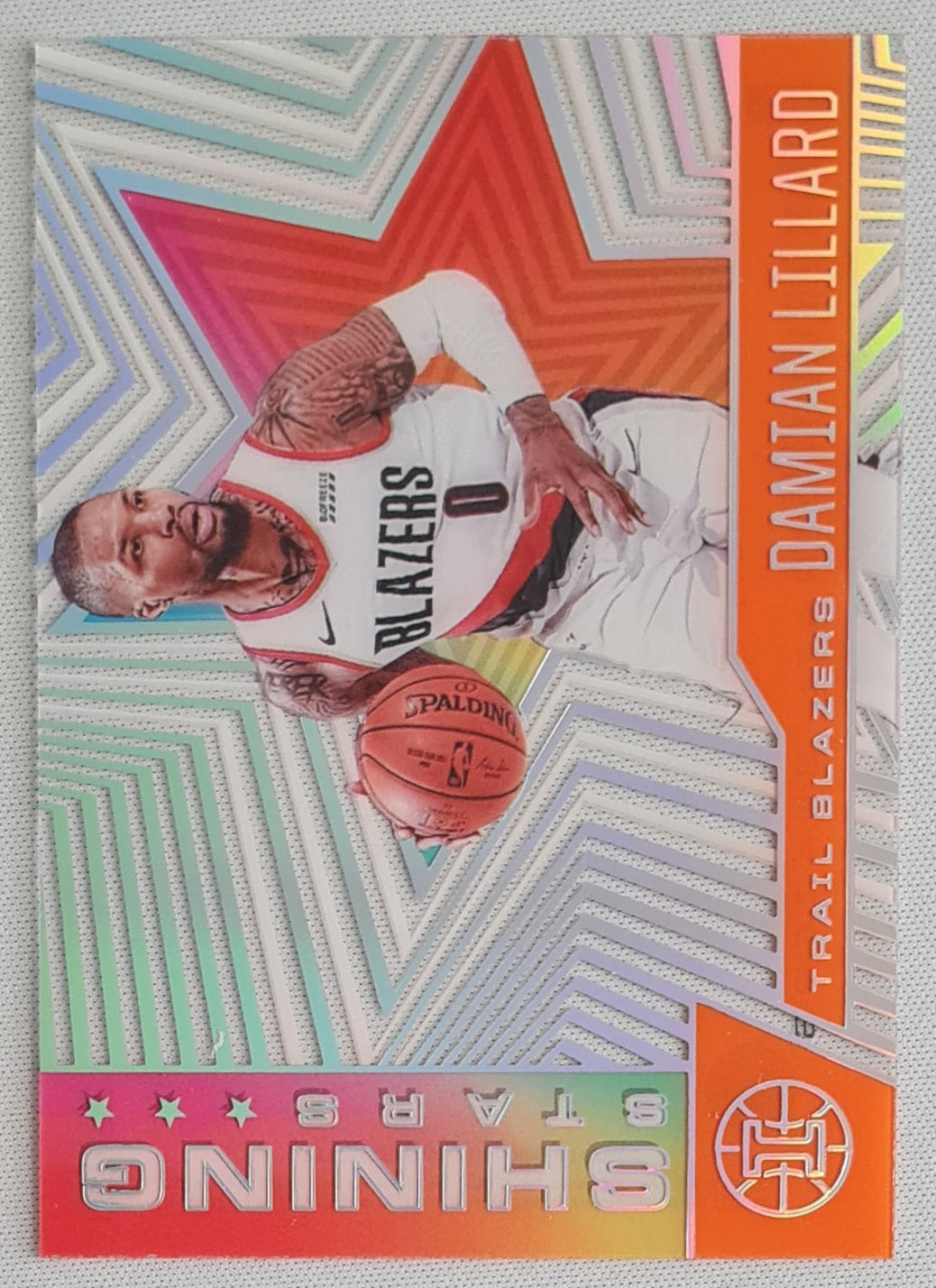 Damian Lillard - 2020/21 Panini Illusions Basketball #3 Portland Trail Blazers "Shining Stars" Orange