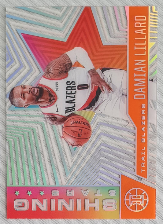 Damian Lillard - 2020/21 Panini Illusions Basketball #3 Portland Trail Blazers "Shining Stars" Orange