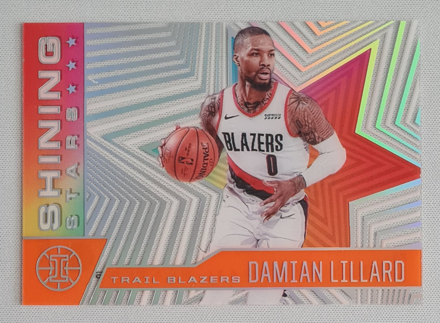 Damian Lillard - 2020/21 Panini Illusions Basketball #3 Portland Trail Blazers "Shining Stars" Orange