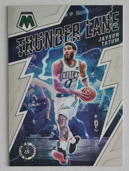 Jayson Tatum - 2021/22 Panini Mosaic Basketball #2 NBA Boston Celtics "Thunder Lane"