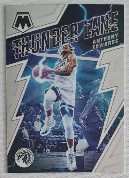Anthony Edwards- 2021/22 Panini Mosaic Basketball #20 NBA Minnesota Timberwolves "Thunder Lane"