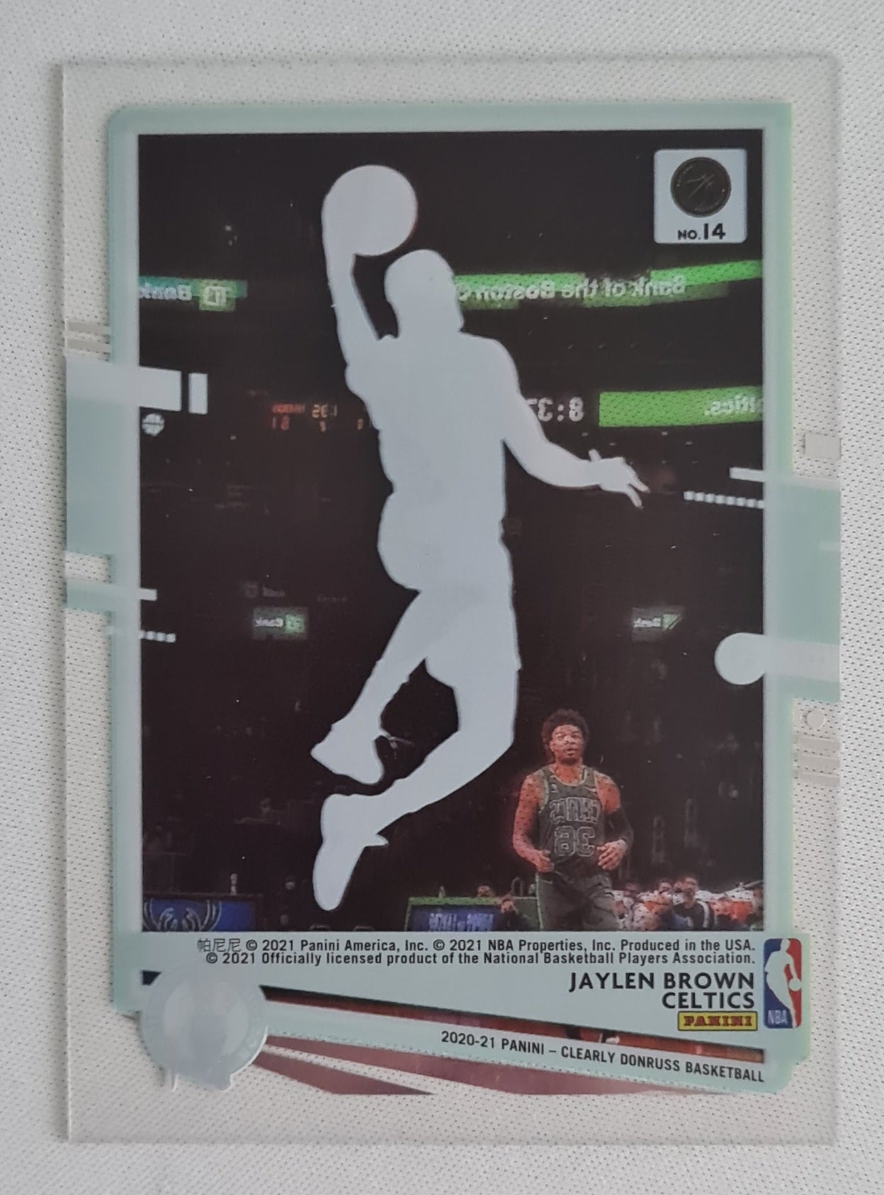Jaylen Brown - 2021 Panini Clearly Donruss Basketball #14 NBA Boston Celtics