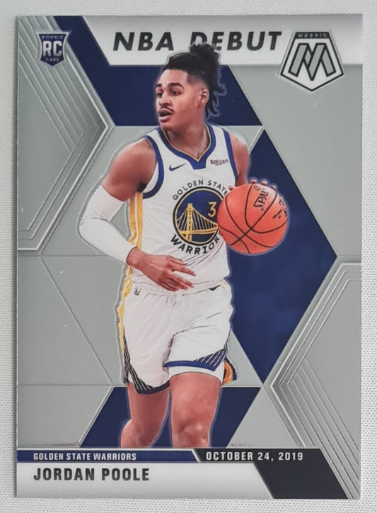 Jordan Poole - 2019/20 Panini Mosaic Basketball #261 (RC) NBA Golden State Warriors - NBA Debut