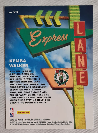 Kemba Walker - 2019/20 Panini Donruss Optic Basketball #23 "Express Lane" NBA Boston Celtics