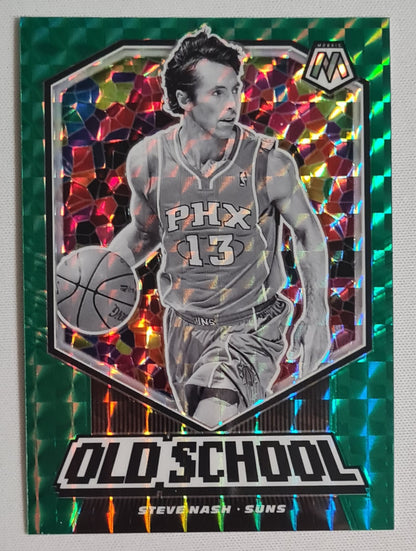 Steve Nash - 2019/20 Panini Mosaic Basketball #1 "Old School" NBA Phoenix Suns - Green Mosaic
