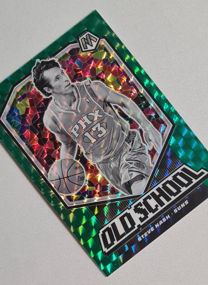 Steve Nash - 2019/20 Panini Mosaic Basketball #1 "Old School" NBA Phoenix Suns - Green Mosaic