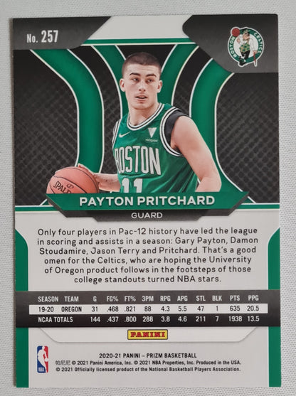 Payton Pritchard - 2020/21 Panini Prizm Basketball #257 (RC) NBA Boston Celtics