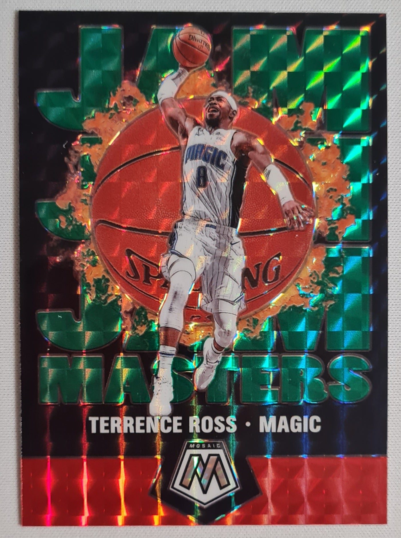 Terrence Ross - 2019/20 Panini Mosaic Prizm #13 "Jam Masters" NBA Orlando Magic - Green Mosaic