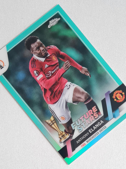 Anthony Elanga - 2023 Topps Chrome "Future Stars" #169 - Man United (EL) Aqua /199