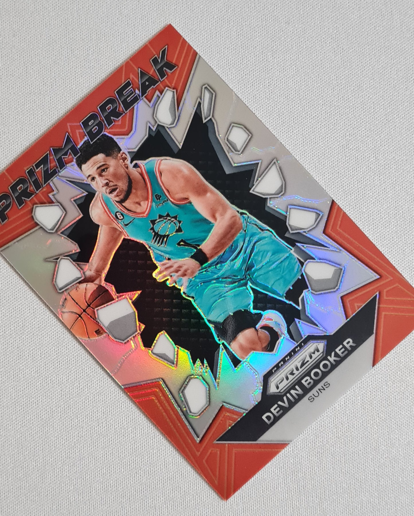 Devin Booker - 2023/24 Panini Prizm Basketball Silver Prizm Break #14