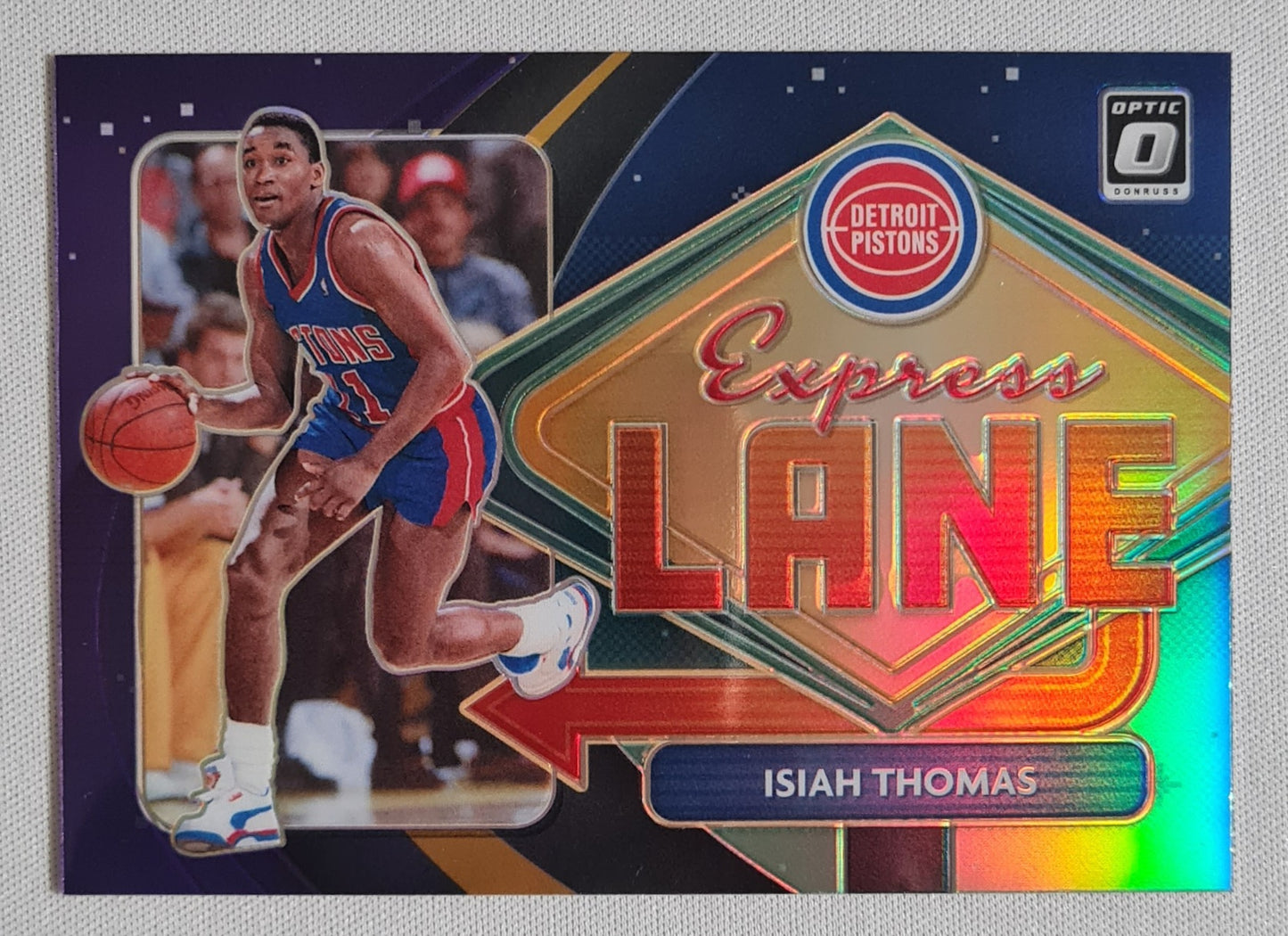 Isiah Thomas - 2020/21 Panini Donruss Optic Basketball #21 Prizm "Express Lane" Holo