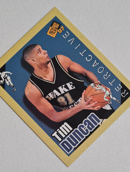 Tim Duncan - 1997 Press Pass #34 San Antonio Pick #1 "Retroactive"
