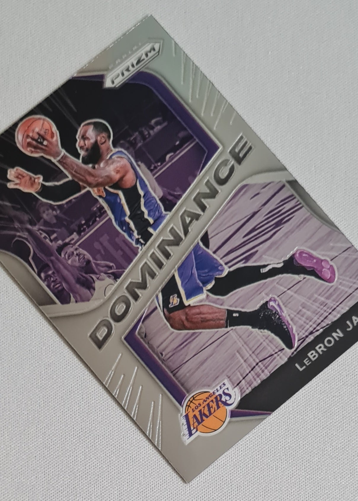 LeBron James - 2020/21 Panini Prizm Basketball #17 "Dominance" L.A. Lakers
