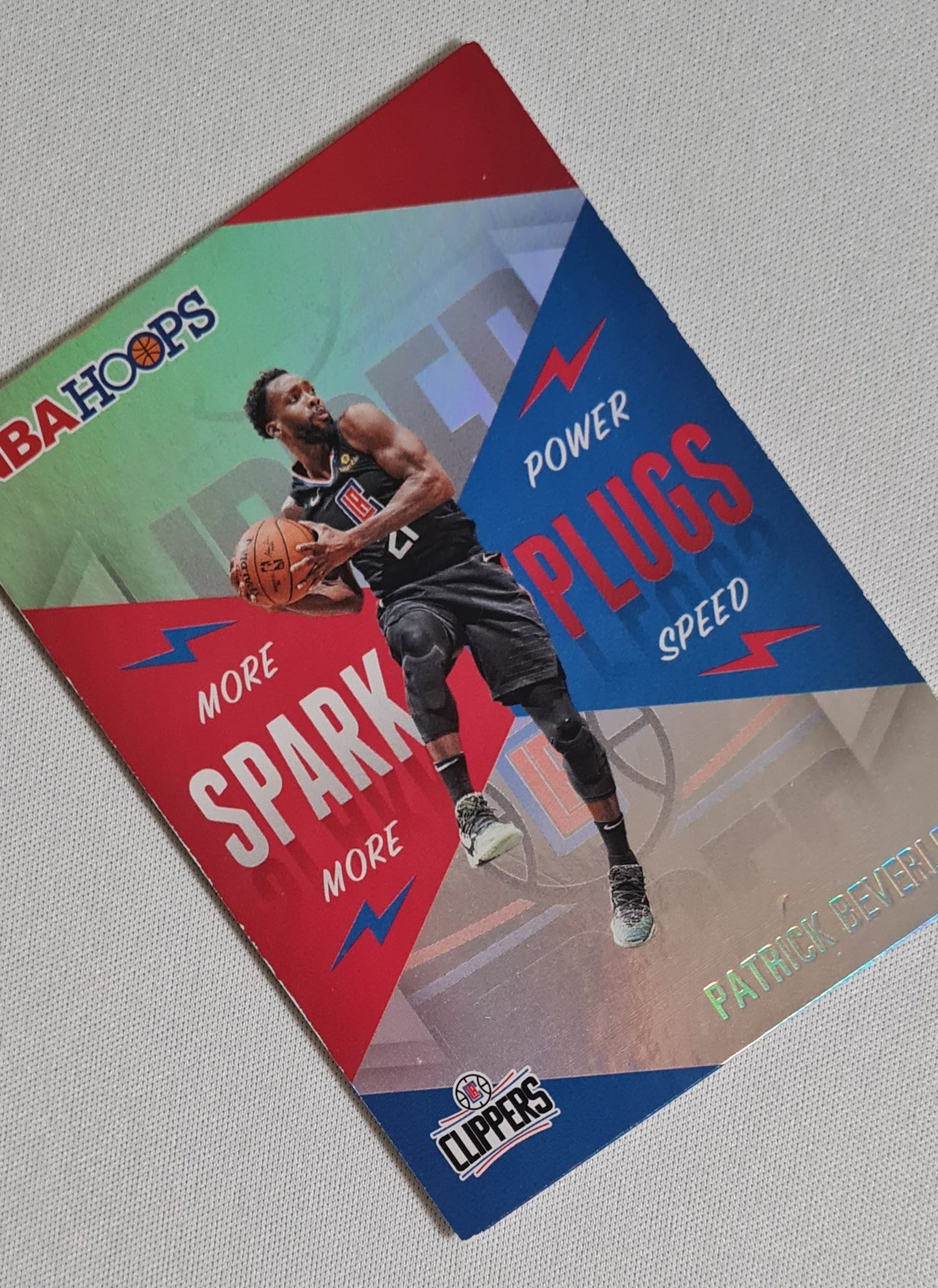Patrick Beverley - 2020/21 Panini NBA Hoops Basketball #15 "Spark Plugs" L.A. Clippers  Holo