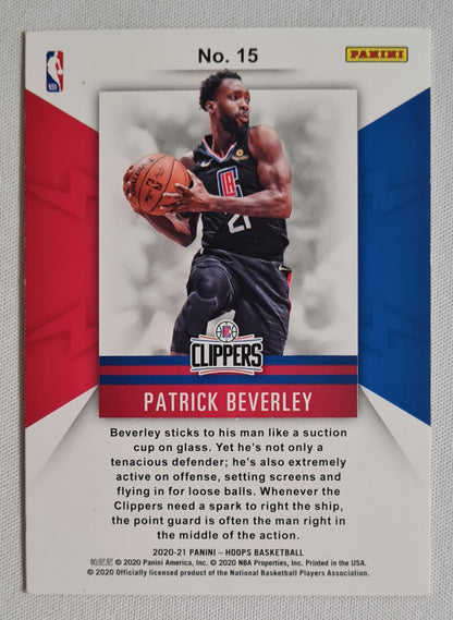 Patrick Beverley - 2020/21 Panini NBA Hoops Basketball #15 "Spark Plugs" L.A. Clippers  Holo