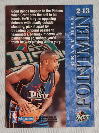 Grant Hill -1997 Skybox "Point Men" #243 - NBA Detroit Pistons - Premium