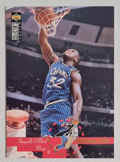 Shaquille O'Neal - 1995 Upper Deck Collectors Choice #202 Professor Dunk NBA Orlando Magic