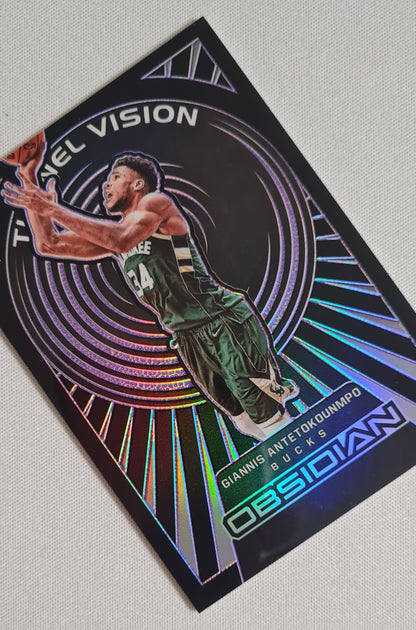 Giannis Antetokounmpo - 2021 Obsidian Tunnel Vision Electric Etch Purple /75 #10