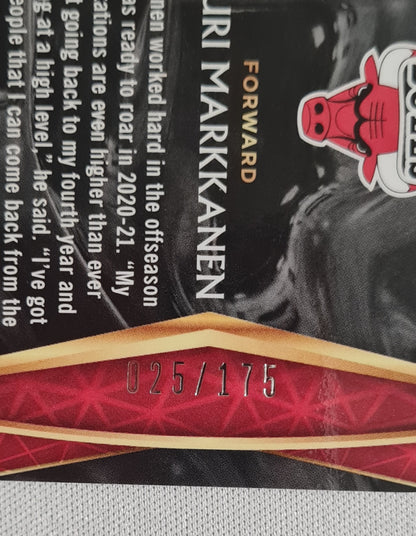 Lauri Markkanen - 2021 Panini Prizm #162 Chicago Bulls - Die-Cut Prizm /175