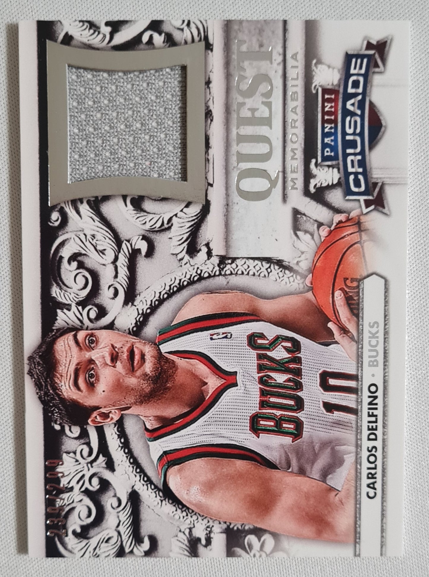 Carlos Delfino - 2013/14 Panini Crusade Basketball #55 Milwaukee Bucks /299 + Patch
