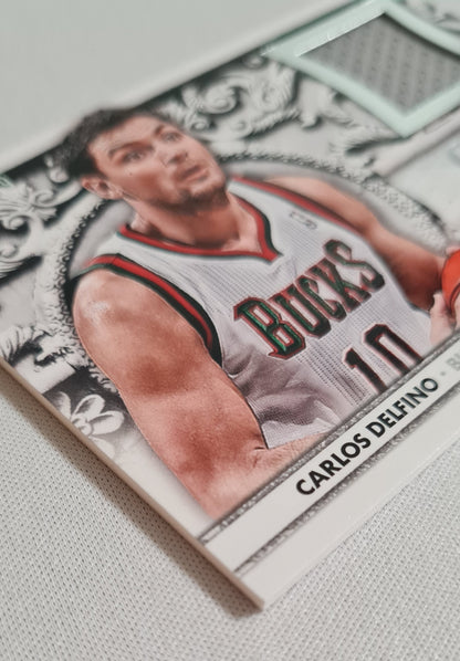 Carlos Delfino - 2013/14 Panini Crusade Basketball #55 Milwaukee Bucks /299 + Patch