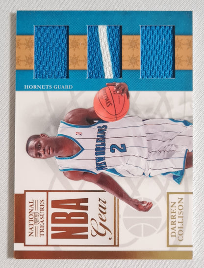 Darren Collison - 2010 Panini National Treasure NBA (Playoff) Gear #21 /Patch - Hornets /25