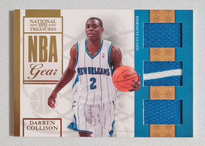Darren Collison - 2010 Panini National Treasure NBA (Playoff) Gear #21 /Patch - Hornets /25