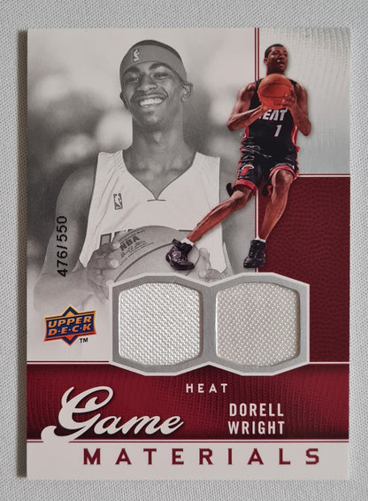 Dorell Wright - 2009/10 Upper Deck Basketball #GJ-DW /550 + Patch