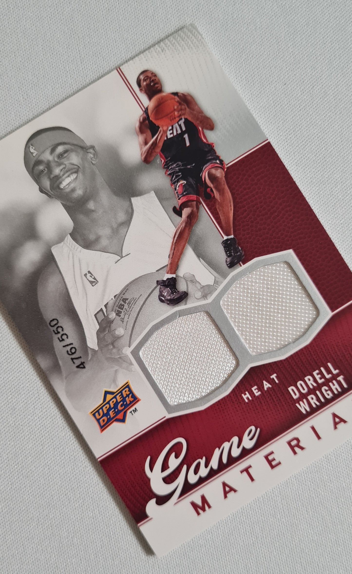 Dorell Wright - 2009/10 Upper Deck Basketball #GJ-DW /550 + Patch