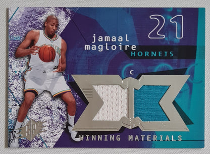Jamaal Magloire - 2004 Upper Deck "Winning Material" #WM-JM - NBA Hornets /Duo Patch