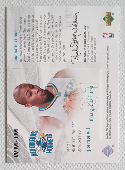 Jamaal Magloire - 2004 Upper Deck "Winning Material" #WM-JM - NBA Hornets /Duo Patch