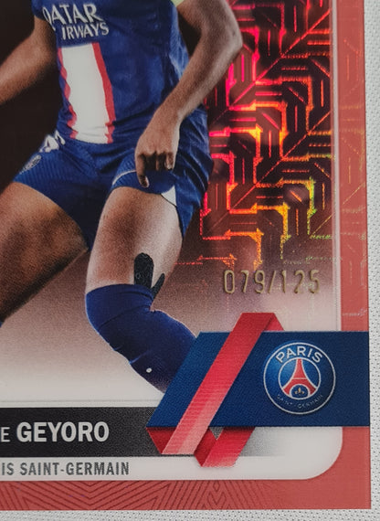 Grace Geyoro - 2023 Topps Chrome PSG Women UEFA #8 (WCL) Rose Gold Mojo /125
