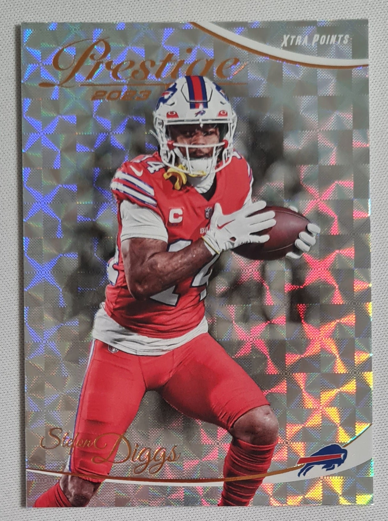 Stefon Diggs - 2023 Panini Prestige Football #36 Xtra Point - Hyper Parallel Bills