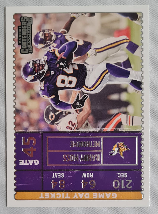 Randy Moss - 2022 Panini Contender Football #GDT-RMO Game Day Ticket